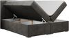 Boxspringbett mit 2 Bettkästen, Matratze und Topper, Polsterbett - ALLY - 200x200cm - Dunkelgrau Velours - H4 Bild 4