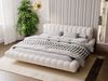 GRAINGOLD Imagine Doppelbett 140x200, mit Kopfteil, Lattenrost, Bouclé-Stoff, Beige Bild 3