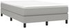 vidaXL Polsterbett, Stoff, 25,0 cm, Hellgrau, 120x200 cm, mit Lattenrost, Schwarz Bild 3