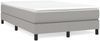 vidaXL Polsterbett, Stoff, 25,0 cm, Hellgrau, 120x200 cm, mit Lattenrost, Schwarz Bild 2