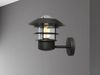 Außenleuchte, Wandlampe, Edelstahl, H 23,6 cm, Schwarz Bild 3