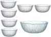 Luminarc Schüssel Luminarc Aspen Schüssel 23 cm+ Schalen 12 cm Set 7 tlg, Glas, (Spar-Set) Bild 1