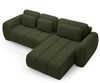 Ecksofa Schlafsofa Sofa CARIA in Stoff Quelle Grün Ottomane Rechts Bild 2