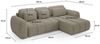 Ecksofa Schlafsofa Sofa CARIA in Stoff Quelle Grün Ottomane Rechts Bild 3
