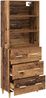 vidaXL Highboard Altholz 69,5 x 32,5 x 180 cm Holzwerkstoff 3415807 Bild 5