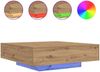 Couchtisch, Sofatisch Artisan-Eiche 100 x 100 x 31 cm Holzwerkstoff Bild 4