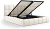 Micadoni Stauraumbett mit Kopfteil Bellis Samtstoff Bluvel Hellbeige 200x200 Bild 5