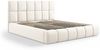 Micadoni Stauraumbett mit Kopfteil Bellis Samtstoff Bluvel Hellbeige 200x200 Bild 2