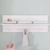 roba Wandgarderobe 'Maren 2' - Wandregal im Baby- & Kinderzimmer - 1 Ablage - 5 Haken - Holz - Lichtgrau Bild 3