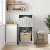 vidaXL Wäscheschrank mit Speicher mit Tür Graues Sonoma Holzwerkstoff 3422805 Bild 5