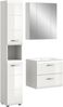 Badezimmer-Set >Ice< in Weiß / Weiß Hochglanz - 105x185x46cm (BxHxT) Bild 2