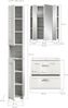 Badezimmer-Set >Ice< in Weiß / Weiß Hochglanz - 105x185x46cm (BxHxT) Bild 5