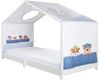 roba Bezug für Montessori Hausbetten 90 x 200 cm im Paw Patrol Design - Passendes Zubehör zum Umbau in Himmelbett - Inkl. 3 Aufbewahrungstaschen & Dachfenster Bild 3