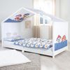 roba Bezug für Montessori Hausbetten 90 x 200 cm im Paw Patrol Design - Passendes Zubehör zum Umbau in Himmelbett - Inkl. 3 Aufbewahrungstaschen & Dachfenster Bild 5