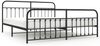 vidaXL Bettgestell mit Kopf- und Fußteil Metall Schwarz 193x203 cm 352602 Bild 2