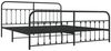 vidaXL Bettgestell mit Kopf- und Fußteil Metall Schwarz 193x203 cm 352602 Bild 3