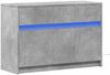 vidaXL TV-Schrank mit LED-Beleuchtung Betongrau 91x34x61 cm 852183 Bild 3