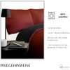 Einfarbige Wendebettwäsche 100% Baumwolle Satin mit Reißverschluss für Einzel- und Doppelbett Bordeaux/Anthrazit 200 x 220 cm + 2x 80 x 80 cm Bild 4