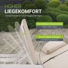 Juskys Doppel Loungebett Kreta - Gartenliege für 2 Personen - Dach & Rückenlehne verstellbar - Sonnenliege für Terrasse, Garten & Balkon - Liege Weiß Bild 5