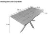 SAM® Esstisch TorbenS, Holz Wildeiche-Optik, Spider-Metallgestell, Baumkante Bild 4