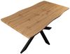 SAM® Esstisch TorbenS, Holz Wildeiche-Optik, Spider-Metallgestell, Baumkante Bild 3