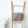 3x Holzleiter Teak Dekoration Handtuchhalter Garderobe Kleider Wand Haushalt Bild 2