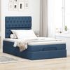 vidaXL Ottoman-Bett mit Matratze Blau 120x190 cm Stoff 3313229 Bild 3