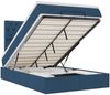 vidaXL Ottoman-Bett mit Matratze Blau 120x190 cm Stoff 3313229 Bild 2