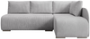 Ecksofa Klein, Sofa mit Schlaffunktion, Couch L-Form, Rechts Sofa, Cord-Stoff, 203 x 82 x 125 cm, Hellgrau Bild 2