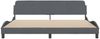 vidaXL Bettgestell "Dover" Dunkelgrau 200x200 cm Samt 373253 Bild 4