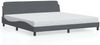 vidaXL Bettgestell "Dover" Dunkelgrau 200x200 cm Samt 373253 Bild 2