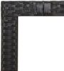 Gartentisch 75 x 90 x 90 cm mit Holzplatte Schwarz Poly Rattan & Akazienholz Bild 5