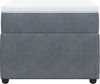 vidaXL Boxspringbett mit Matratze Dunkelgrau 90x190 cm Samt 3285609 Bild 4