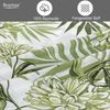 Buymax Bettwäsche Amazing Green, Renforcé: 100% Baumwolle, 2 teilig, 155x220 cm, Bettbezug-Set, mit Reißverschluss, Blumen Eukalyptus Grün Bild 3