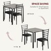 GarveeMore Essgruppe Ktichen Tisch mit 2 Stühlen für Küche & Esszimmer, Kompaktes Esszimmer-Set für kleine Räume(Tisch mit 2 Stühlen) Bild 3