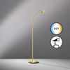 LED Stehlampe, messing, Touchdimmer, H 135 cm Bild 4