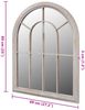vidaXL Rustikaler Gartenspiegel Bogen 69×89 cm für Indoor und Outdoor 41225 Bild 4