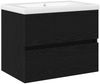 vidaXL Waschbeckenschrank Schwarz Eichen-Optik 60 x 39 x 62 cm 3333148 Bild 2