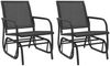 vidaXL 3-tlg. Garten-Lounge-Set Schaukel Schwarz Textilene und Stahl 3187943 Bild 4