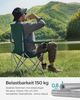 SONGMICS Klappstuhl-Set 2-tlg., Campingstühle mit Schwerlaststruktur, bis 150 kg belastbar, Dunkelgrün Bild 4