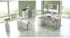 Kerkmann Schreibtisch Sitz-Stehtisch MOVE 3 silber 180x80 cm mit Anbautisch 100x60 cm ektr. höhenverstellbar ahorn Bild 2