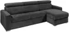 Vente-unique - VIZIR Sofa SamtStoff Grau - B 223 cm94 cm x H 110 cm95 cm x L 282 cm Bild 4