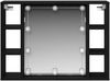 vidaXL Spiegelschrank mit Regal Schwarz Eichen-Optik 76 x 15 x 55 cm 862104 Bild 3