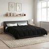vidaXL Sommerdecke Gepolstert Schwarz 220 x 260 cm Mikrofaser 42025939 Bild 4