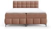 Boxspringbett Schlafzimmerbett SOPHIE 120x200cm Stoff Aragon Rostbraun Bild 3