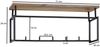 Kadima Design Wandgarderobe aus Mango Massivholz und Metall, Stilvolle Lösung für den Eingangsbereich. 71x20x29 cm Bild 3