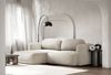 Selsey Tvoya Ecksofa mit Schlaffunktion, Ottomane links, Bouclé Hellbeige Bild 3