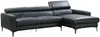 Vente-unique - Ecksofa - Büffelleder - Ecke Rechts - Schwarz - FLORENCE Bild 2