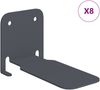 vidaXL Schwebendes Regal mit Regal 8 pcs Anthrazit 6 x 10,8 x 6,6 cm 8004063 Bild 2