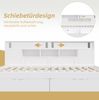 Multifunktionales Daybed 90x200 cm, Weiß, mit Schubladen, Schrank & Regalen (ohne Matratze) Bild 5